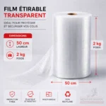 Film étirable transparent — 50 cm · 2 kg