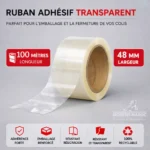 Ruban adhésif transparent — 100 m