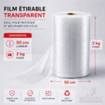 Film étirable transparent — 50 cm · 2 kg